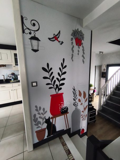 Décor Scène de vie en ton sur ton